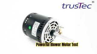 YDK-375-6B64 AC-ventilatormotortest | 1/2 pk, 318-410 V, 50 Hz, 920 tpm in actie